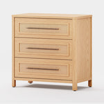 Haven Cane Oak 3-Drawer Chest 32