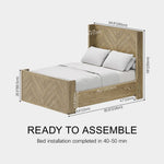 Ridgeview Herringbone Oak Queen Bed - Themodhome product image 07