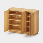 Rillura Fluted Oak Shoe Cabinet 47“W - Themodhome product image 04