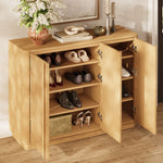 Rillura Fluted Oak Shoe Cabinet 47“W - Themodhome product image 08