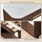 Riven Sintered Stone Console Table 47
