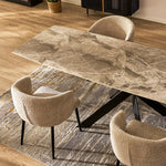 Rove Rectangle Sintered Stone Dining Table 63