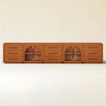 Rowan Arched Oak Modular Media Console - 2 Cabinets - Themodhome product image 01