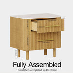 Vera Fluted Sintered Stone Nightstand 26