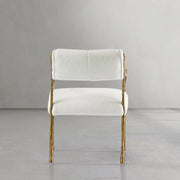 Hand-Forged Metal Retro Copper Iron Frame Dining Chair