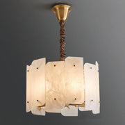 Lorry Alabaster Round Chandelier 20