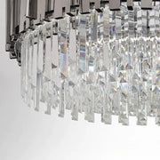 Enoch Gold Plated Round Crystal Chandelier
