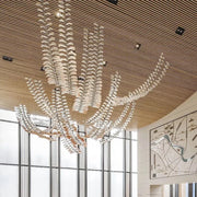 Nordic Style Hanging Light Luxury Hotel Lobby Hall Banquet Modern Led Custom Chandelier Lamp
