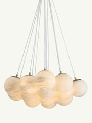 Aspen Alabaster 13 Light Chandelier 26.8