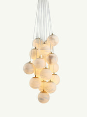 Aspen Alabaster 19 Light Chandelier 33.5