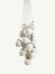 Aspen Alabaster 19 Light Chandelier 33.5