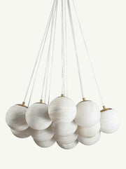Aspen Alabaster 13 Light Chandelier 26.8