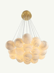 Aspen Alabaster 19 Light Chandelier 33.5