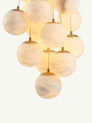 Aspen Alabaster 13 Light Chandelier 26.8