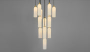 Reed Triplex Opal Glass Chandelier 13 Lights