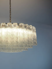 Murano Chandelier – 101 Tuber – Textured – Transparent