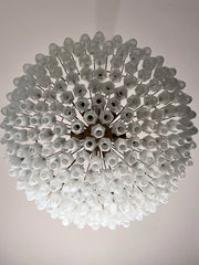 Murano Chandelier – Poliedri – 185 glass – White Alabaster
