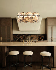 Modern LED Marble Round Chandelier 24
