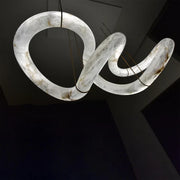 Infinity 12 & 16 Alabaster Pendant Light
