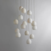 Arica Alabaster Round Chandelier