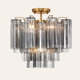 Addis Murano Glass Semi-Flush Ceiling Mount 17''W