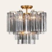 Addis Murano Glass Semi-Flush Ceiling Mount 17''W