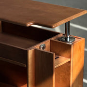 Nedure Solid Wood Side Table Trolley