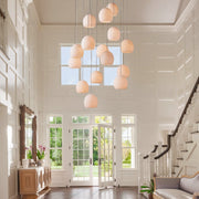 Arica Alabaster Round Chandelier