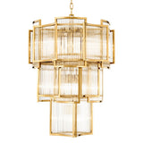 Vero Art Deco Glass Chandelier 23