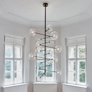 Aero 12-Light Modern Brass Chandelier