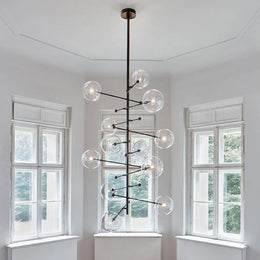 Aero 12-Light Modern Brass Chandelier