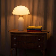G9 Alabaster white marble table lamp Dia 12
