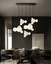 Minimalist Antique Alabaster Cluster Pendant Light Fixtures 6