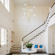 Aero 12-Light Modern Brass Chandelier