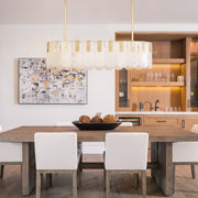 Nadia Alabaster Linear Chandelier 42