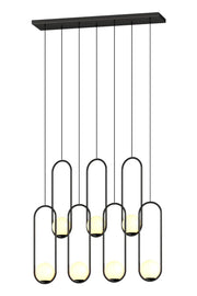 Luminous Modern LED Opal Glass Chandelier