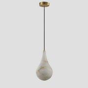 Alabaster Teardrop Single Pendant