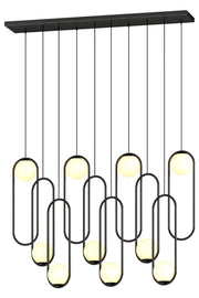 Luminous Modern LED Opal Glass Chandelier