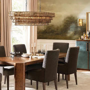 Amor Ghiaccio Glass Oval Chandelier 54