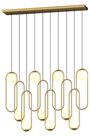 Luminous Modern LED Opal Glass Chandelier