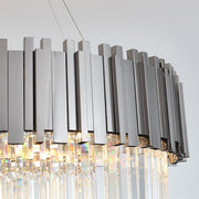 Enoch Gold Plated Round Crystal Chandelier