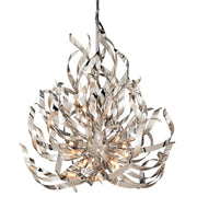 Graffiti 12 Light Pendant - Silver Leaf Polished Stainless
