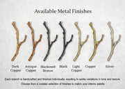 Black Branch Copper Tree Chandelier