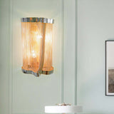 Irregular Chain Tassel Wall Sconce 14.1