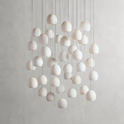 Arica Alabaster Round Chandelier