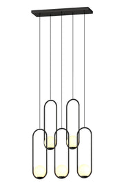 Luminous Modern LED Opal Glass Chandelier