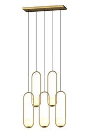 Luminous Modern LED Opal Glass Chandelier