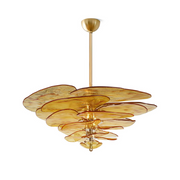 Petals Gold Murano Chandelier