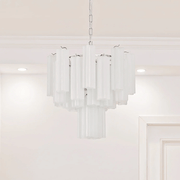 Frosted Glass Tubes Chandelier