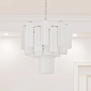 Frosted Glass Tubes Chandelier